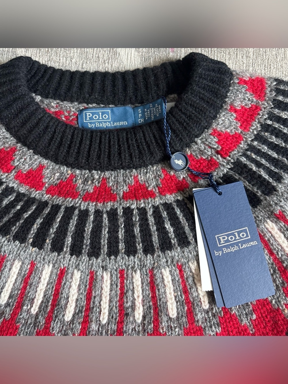 NWT Polo Ralph Lauren Fair Isle Wool-Cashmere Sweater NEW - Picture 2 of 5